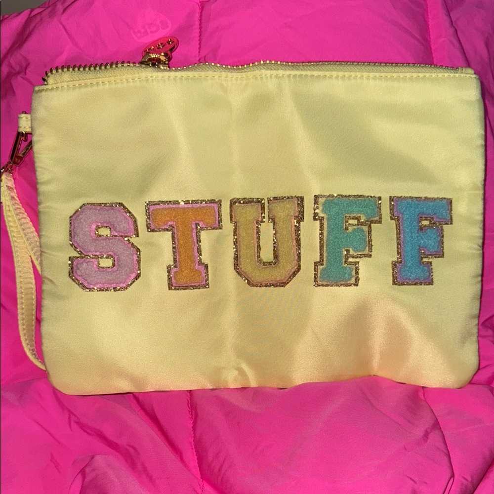 Yellow STUFF Clutch Bag
